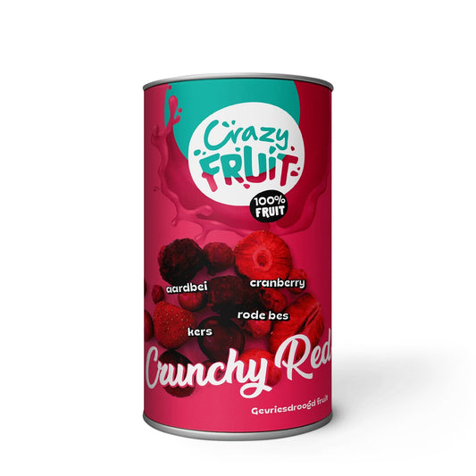 CrazyFruit - Crunchy Red 100 gram - Healthy Impact B.V.