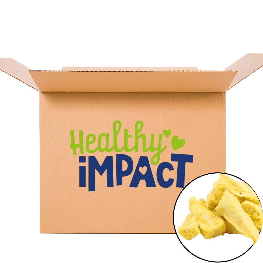 Gevriesdroogde Ananas stukjes bulk 10 kg - Healthy Impact B.V.